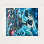 Zeemeermin tapijt wandkleed (Voorkant (horizontaal))