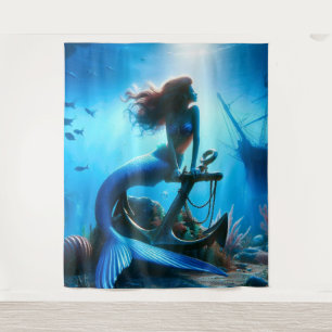Zeemeermin tapijt wandkleed