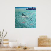 Zeemeermin tegen de Tide Poster (Keuken)