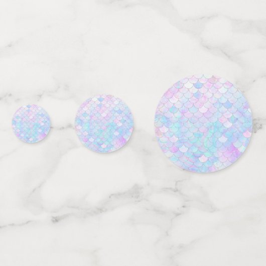 Zeemeermin Thema Bruidsfeest Borrel Confetti (Achterkanten)