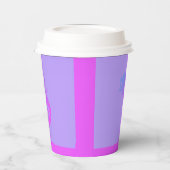 Zeemeermin thema papieren beker met deksel (Links)