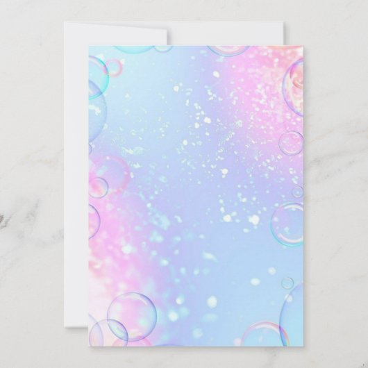 Zeemeermin-thema verjaardagsfeestje uitnodiging-Cu Kaart (Achterkant)