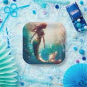 Zeemeermin themafeest aangepaste papieren borden papieren bordje (Feest)