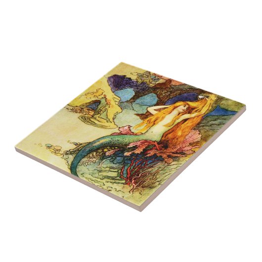  Zeemeermin Tile Tegeltje (Zijkant)