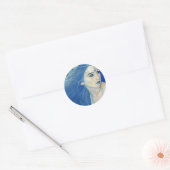 Zeemeermin tinten van blauwe Sticker (Envelop)