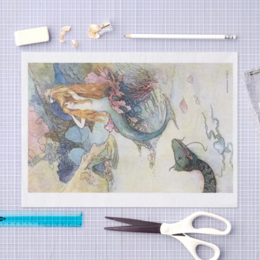Zeemeermin Tissuepapier (Craft)