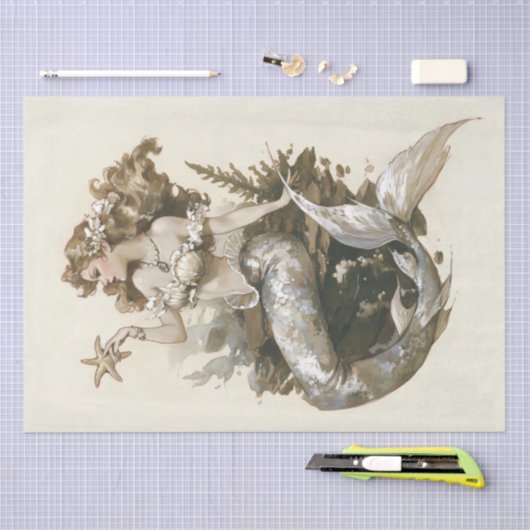  zeemeermin tissuepapier (Craft)