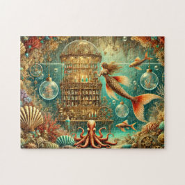 Zeemeermin Toverdrank Winkel Onderwater Steampunk Legpuzzel