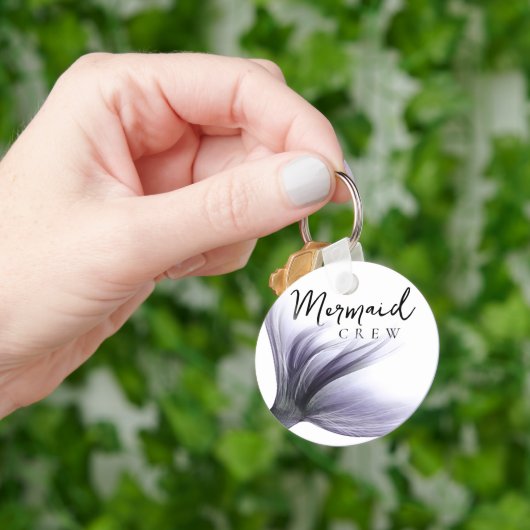 Zeemeermin Troep | Lavendel Paarse Chic Afscheidsc Sleutelhanger (Hand)