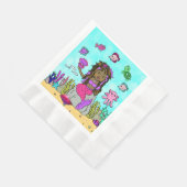  zeemeermin Tropisch Gewaardeerde verjaardag Servet (Hoek)