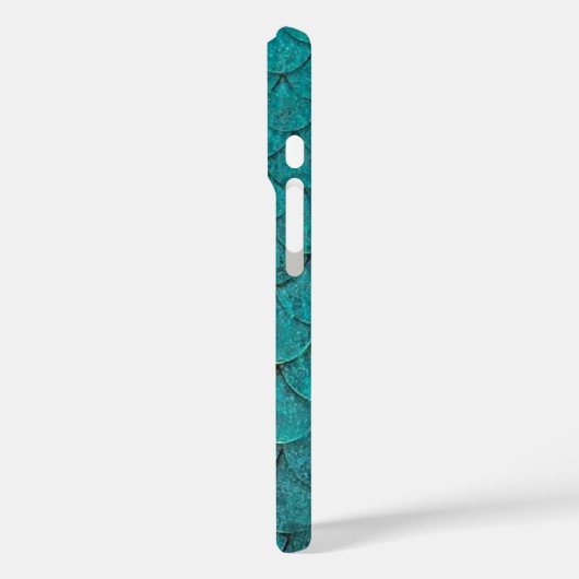 Zeemeermin turquoise iPhone case (Achterkant / Links)