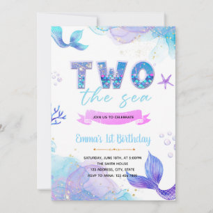 Zeemeermin TWEE de uitnodiging voor het zee