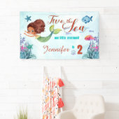 Zeemeermin Twee het Zee Meisjes 2e Verjaardag Spandoek (Insitu)