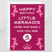 Zeemeermin tweelingzusters (Voorkant / Achterkant)