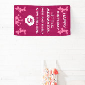 Zeemeermin tweelingzusters spandoek (Insitu)