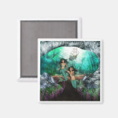 Zeemeermin Twins Magnet (Voorkant / Achterkant)