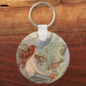 Zeemeermin uit de oude doos sleutelhanger (Voorkant)