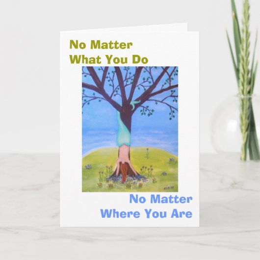 Zeemeermin uit water aanmoediging Kaart (Voorkant)