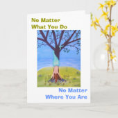 Zeemeermin uit water aanmoediging Kaart (Gele Bloem)