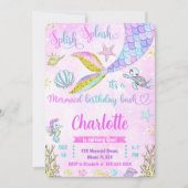 Zeemeermin Uitnodiging (Voorkant)