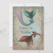 Zeemeermin uitnodigingen (Achterkant)