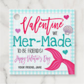 Zeemeermin Valentijn Gift Label (Voorkant)