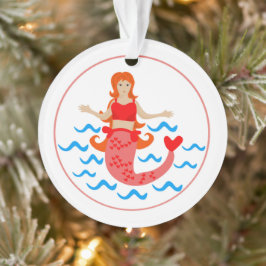 Zeemeermin Valentijn Ornament
