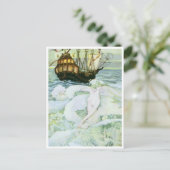  zeemeermin van Anne Anderson Briefkaart (Staand voorkant)