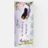 Zeemeermin van Colour Ethnic Seahorse Crab Paars B Spandoek (Verticaal)