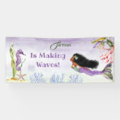 Zeemeermin van Colour Ethnic Seahorse Crab Paars B Spandoek (Horizontaal)