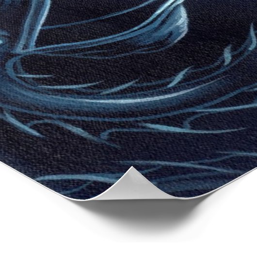 Zeemeermin van de Diep ART PRINT-abyssale zone Poster (Hoek)