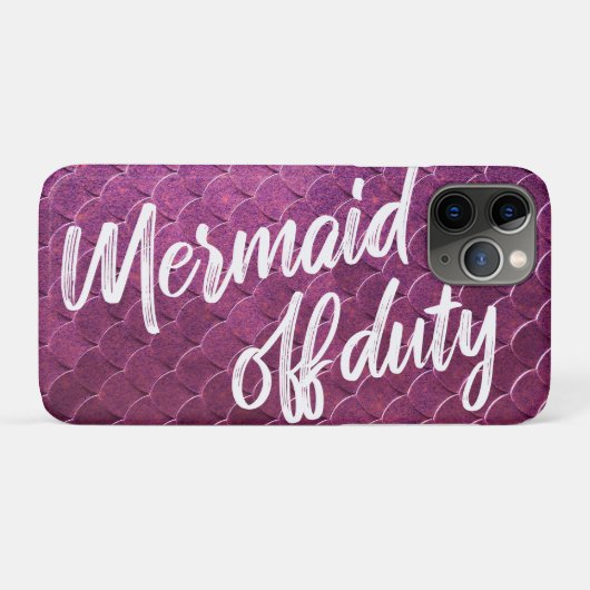 Zeemeermin van dienst Paarse visschalen Case-Mate iPhone Case (Achterkant (horizontaal))