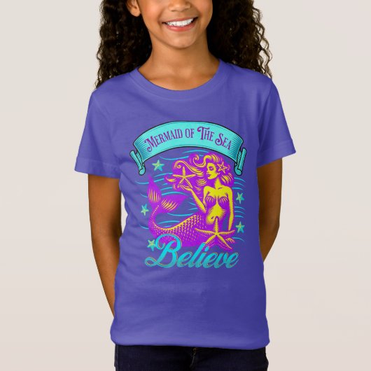 Zeemeermin van het Zee gelooft T-shirt (Voorkant)