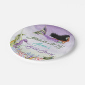 Zeemeermin van Kleur Zeepaardkrab Paarse Goud Groe Papieren Bordje (Gekanteld)