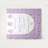 Zeemeermin Verjaardag Achtergrond Tapestry Wandkleed (Voorkant (horizontaal))