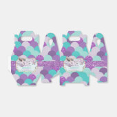Zeemeermin Verjaardag Baby shower Dank u Paarse Bedankdoosjes (Uitgevouwen)