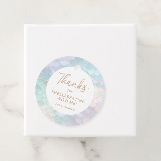 Zeemeermin Verjaardag Bedankt voor Shellebrating Bedankjes Labels (In situ)
