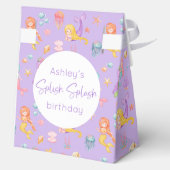 Zeemeermin Verjaardag Favoriete Boxen Bedankdoosjes (Achterkant)