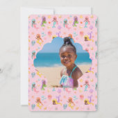 Zeemeermin Verjaardag Foto Bedankt Kaart (Achterkant)