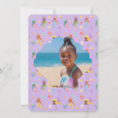 Zeemeermin Verjaardag Foto Bedankt Kaart (Achterkant)