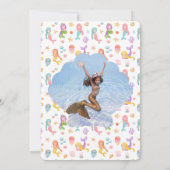 Zeemeermin Verjaardag Foto Bedankt Kaart (Achterkant)