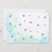 Zeemeermin Verjaardag Fotouitnodiging / Onder het  Kaart (Achterkant)