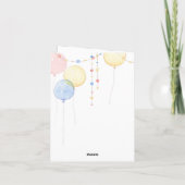 Zeemeermin Verjaardag Kaart voor Meisjes (Achterkant)