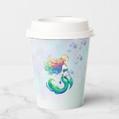 Zeemeermin Verjaardag onder het Zee Papieren Bekers (Achterkant)
