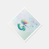 Zeemeermin Verjaardag onder het Zee Servet (Hoek)