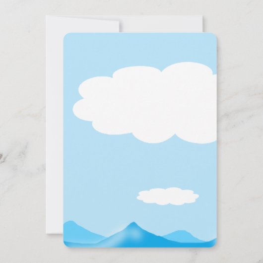  Zeemeermin Verjaardag Ontwerp Donker Haar Kaart (Achterkant)