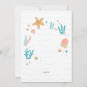 Zeemeermin Verjaardag Pool Party Kaart (Achterkant)