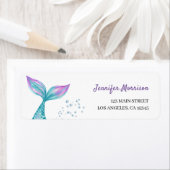 Zeemeermin verjaardag retour adres label (Insitu)