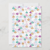 Zeemeermin Verjaardag uitnodiging (Achterkant)