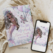 Zeemeermin Verjaardag Uitnodiging Zeemeermin Feest